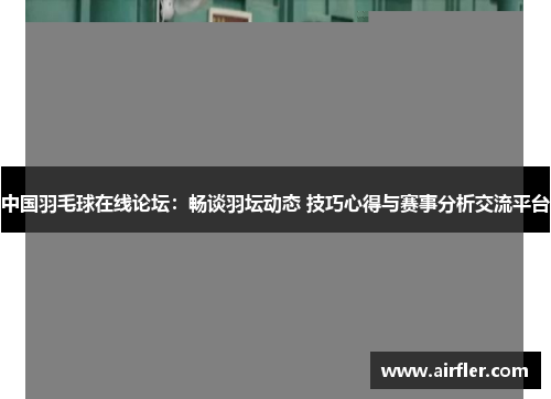 中国羽毛球在线论坛：畅谈羽坛动态 技巧心得与赛事分析交流平台